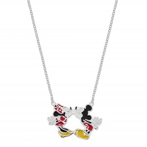 Disney Minnie &Mikke sølv kjede m/ anheng