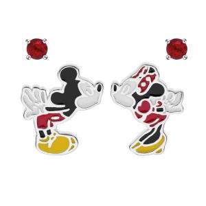 Disney Minnie og Mikke sølv ørepynt set 2 par