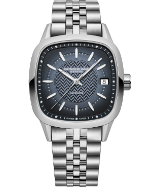 Raymond Weil Freelancer square - Blå m/ lenke