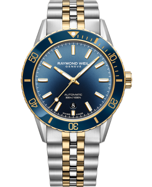 Raymond Weil Freelancer Bicolour blå skive