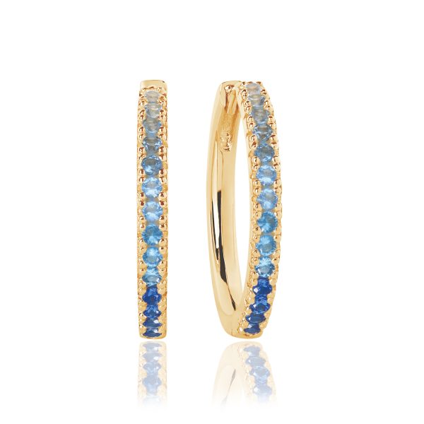 Ellera Grande Earrings Gradient Blue