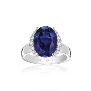 ELLISSE Grande Ring Silver Blue str 58