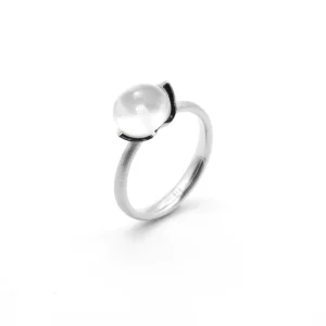 Dolce Ring liten m/melkekvarts