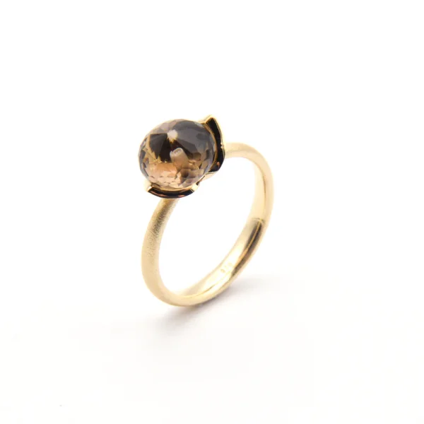 Dolce Ring liten m/røkkvarts