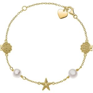 Disney Armbånd forgylt sølv m/ charms