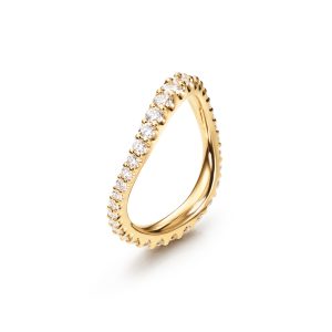 Bred buet Love bands ring gult gull