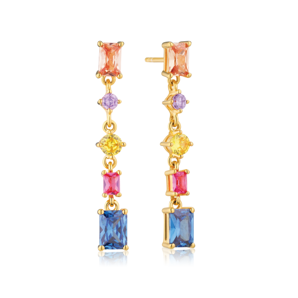 IVREA Cinque Earrings Gold plated Rainbow