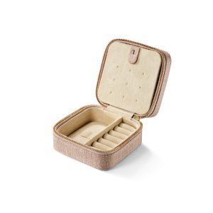Smykkeskrin Rosa råsilke