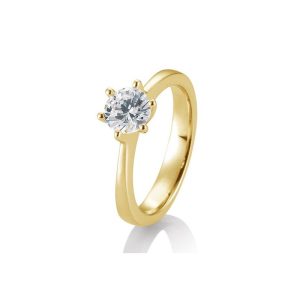 Gult gull enstensring 0,40-0,60ct