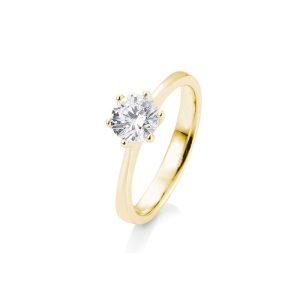 Gult gull enstensring 0,80-1,50ct