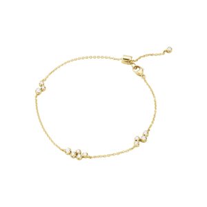 GJ Signature armbånd gult gull m/ diamanter