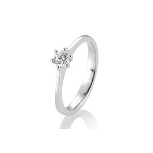 Hvitt gull enstens ring 0,05-0,30 ct W Si