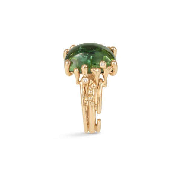 BoHo ring liten m/ grønn Turmalin - Bilde 2