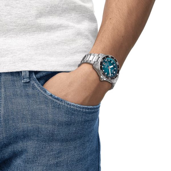 Tissot Seastar 1000 Powermatic 80 40mm - Blågrønn - Bilde 3