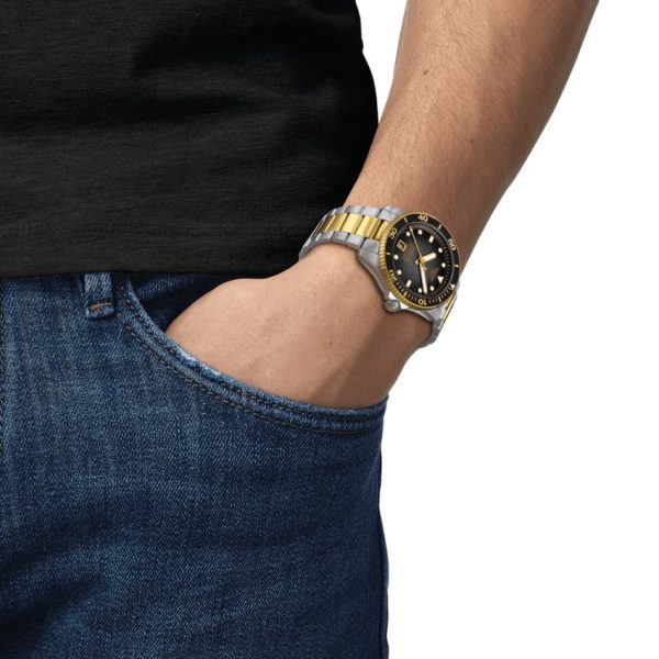 Tissot Seastar 1000 Powermatic 80 40mm - Svart Bicolour - Bilde 4