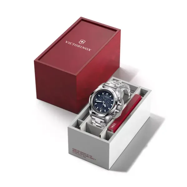 V241985 Inox Chronograph blå m/ lenke - Bilde 3