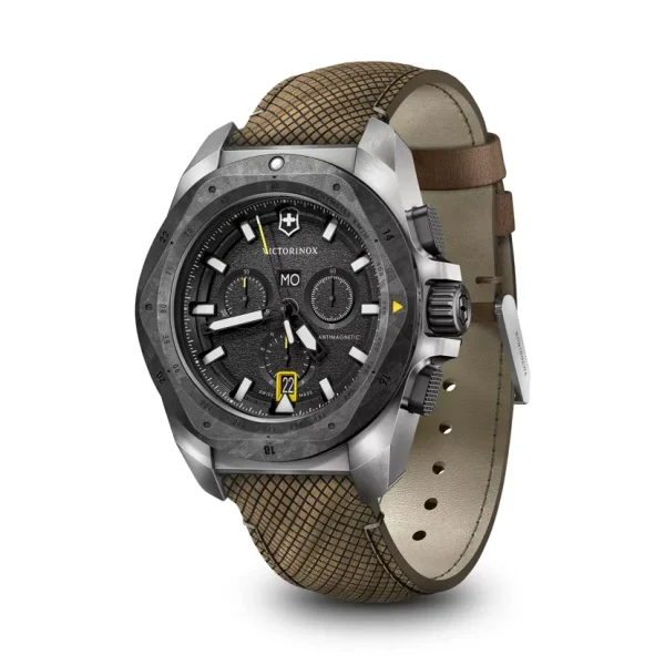 V241988.1 Inox Chronograph svart, titan og carbon m/ rem - Bilde 4