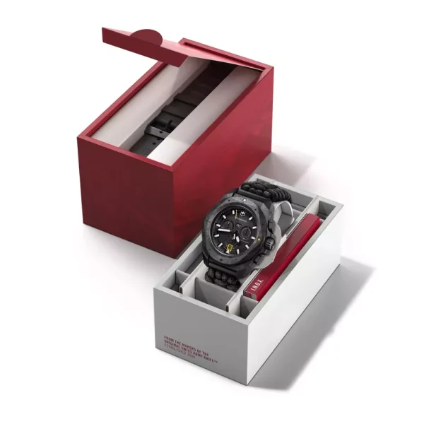 241989.1 Inox Chronograph svart, carbon m/ rem - Bilde 3