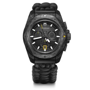 241989.1 Inox Chronograph svart, carbon m/ rem