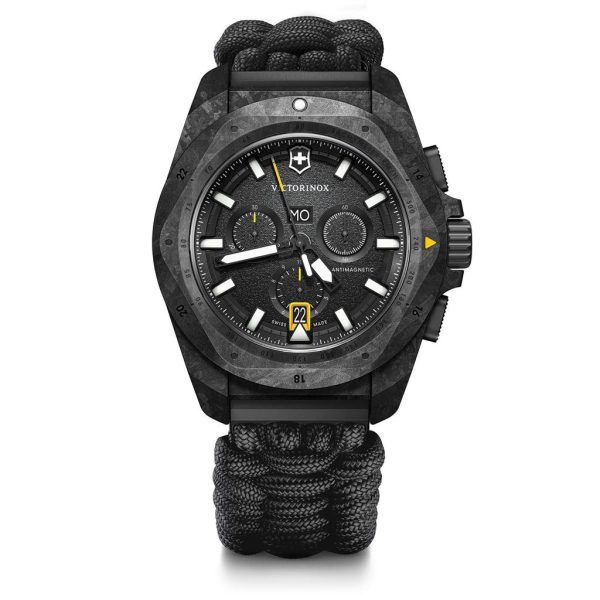 241989.1 Inox Chronograph svart, carbon m/ rem