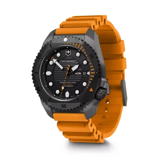 Dive Pro Automatic Titan Svart- Orange rem - Bilde 3