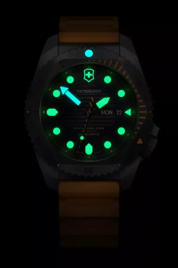 Dive Pro Automatic Titan Svart- Orange rem - Bilde 4