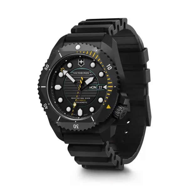 Dive Pro Automatic Titan Svart- Svart rem - Bilde 3