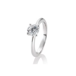 Hvitt gull enstensring 4 klør 0,80-1,50ct Lab Grown