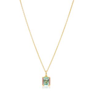 ROCCANOVA Necklace Gold plated Turquoise/pink