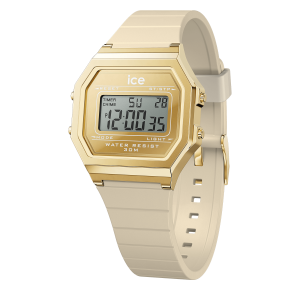 Ice Digit Retro- Metal gold mirror almond small