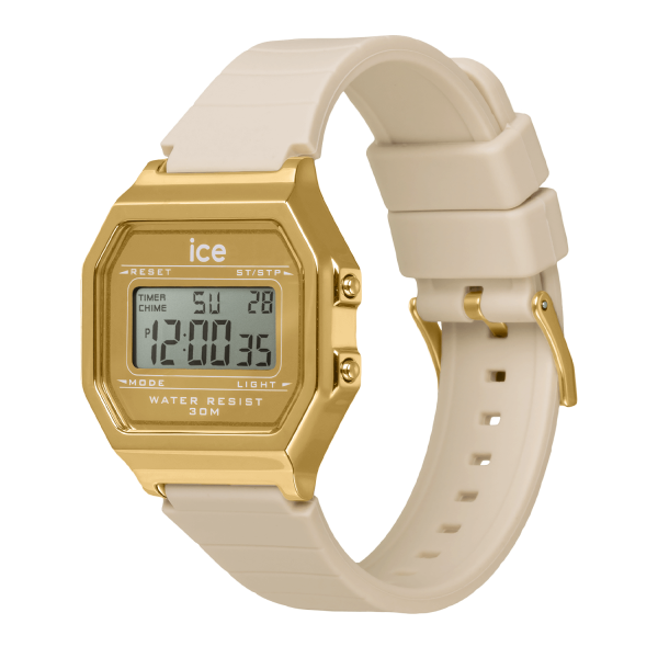 Ice Digit Retro- Metal gold mirror almond small - Bilde 3