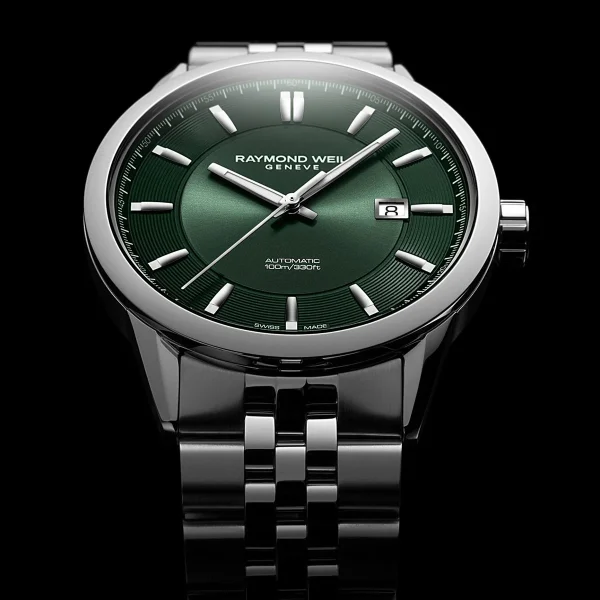 Raymond Weil Freelancer Stål 42mm Grønn skive - Bilde 5