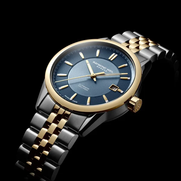 Raymond Weil Freelancer Bicolour 38mm Blå skive - Bilde 3