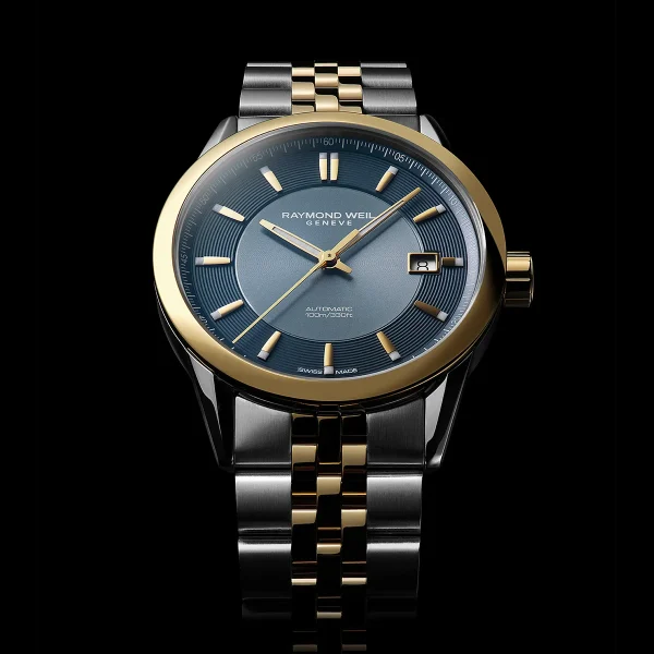 Raymond Weil Freelancer Bicolour 38mm Blå skive - Bilde 4