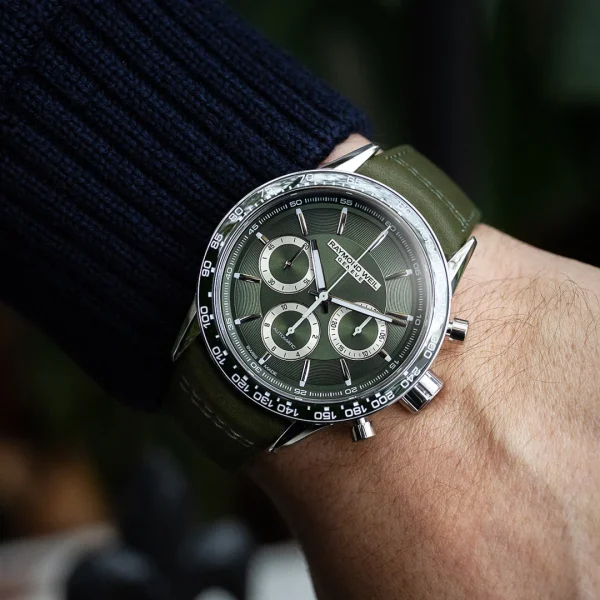 Freelancer Automatic Chronograph , 43.5mm , rem, grønn - Bilde 3