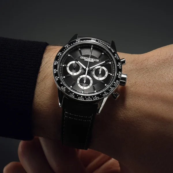 Freelancer Automatic Chronograph , 43.5mm , rem, Svart - Bilde 4