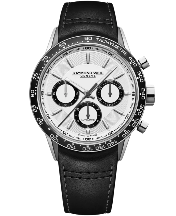 Freelancer Automatic Chronograph , 43.5mm , rem, Hvit