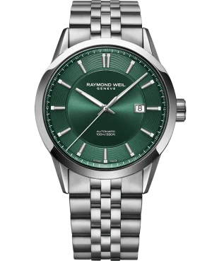 Raymond Weil Freelancer Stål 42mm Grønn skive