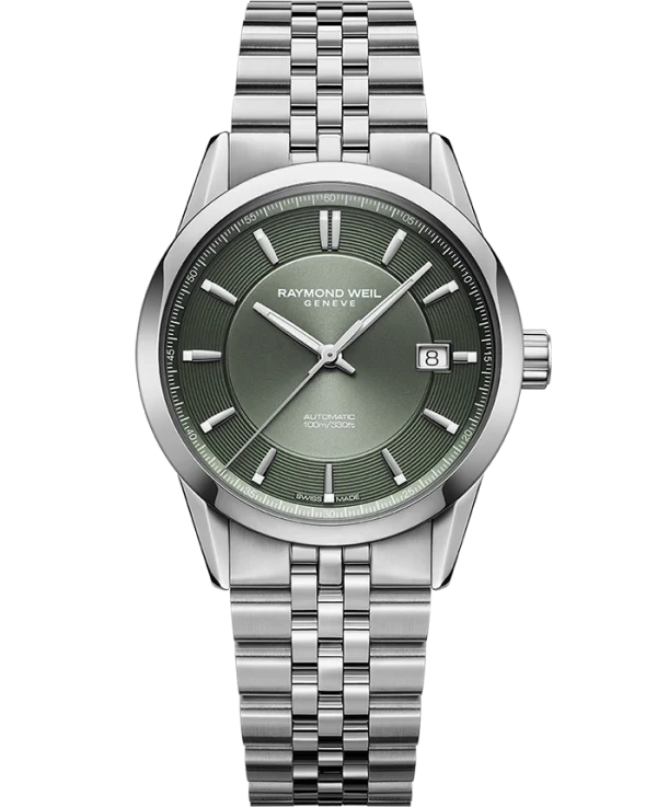 Raymond Weil Freelancer 38mm Grønn skive