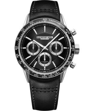 Freelancer Automatic Chronograph , 43.5mm , rem, Svart