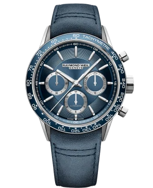 Freelancer Automatic Chronograph , 43.5mm , rem, blå
