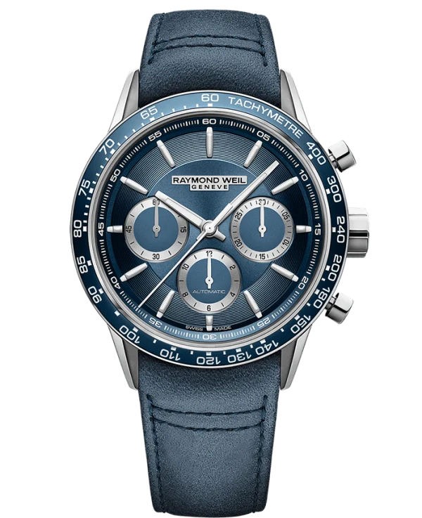 Freelancer Automatic Chronograph , 43.5mm , rem, blå