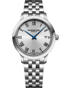 Toccata Dame  Stål 34mm sølv m/ romertall