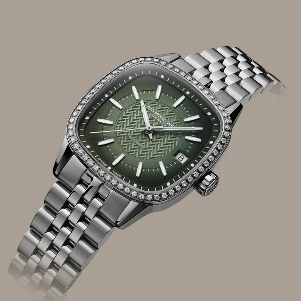 Raymond Weil Freelancer square - Grønn m/ dia lenke - Bilde 4