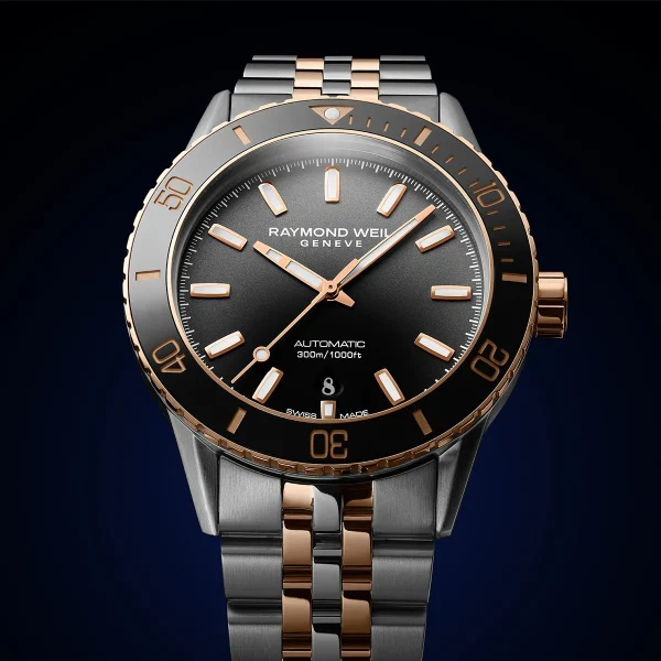 Raymond Weil Freelancer Diver Bicolour svart skive - Bilde 2