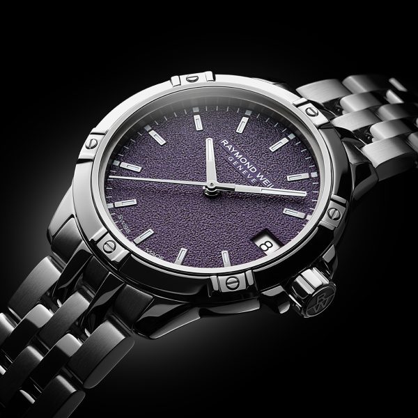 Tango Classic Ladies Quartz Aubergine Purple Frosted 30mm - Bilde 4