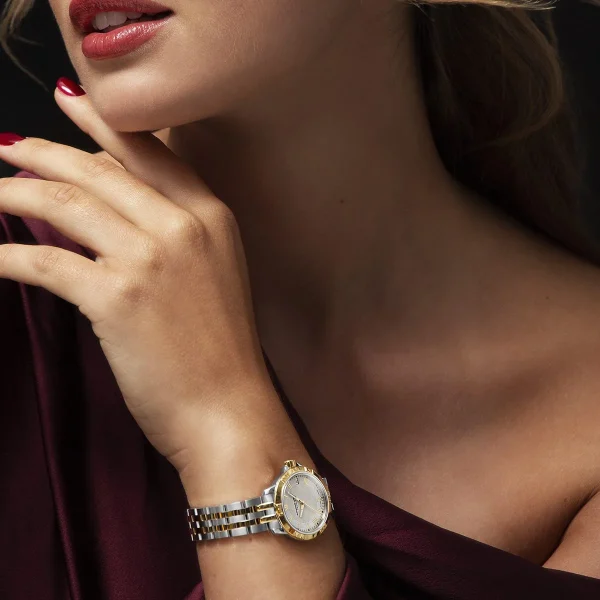 Tango Classic Ladies Quartz  Two Tone Hvit skive m/ Romertall 30mm - Bilde 4