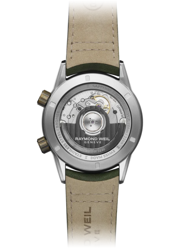 Freelancer GMT Grønn m/ grønn lær rem, 41mm - Bilde 4