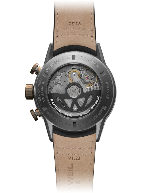 Freelancer Automatic Chronograph  Titan m/ skinnrem, 43.5mm - Bilde 4