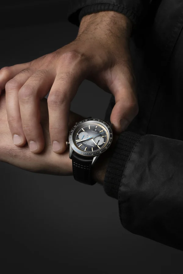 Freelancer Automatic Chronograph  Titan m/ skinnrem, 43.5mm - Bilde 2